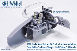 Kitsworld 1:72 Avro Vulcan B.2 Instrument Panels & Harnesses 